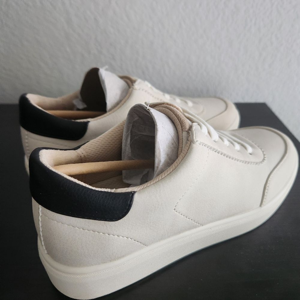 LifeStride Womens Happy Hour Lace Up Fashion Sneaker Cream & Black Size 6 - Picture 5 of 12